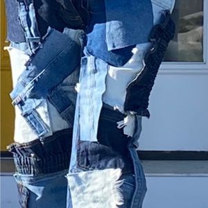 Patchwork Denim Jeans